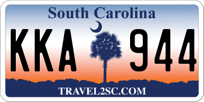 SC license plate KKA944