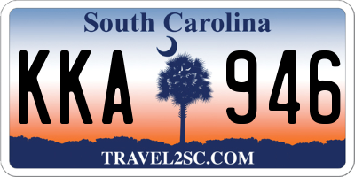 SC license plate KKA946