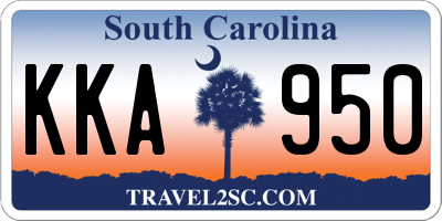 SC license plate KKA950
