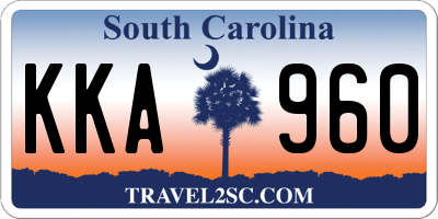 SC license plate KKA960