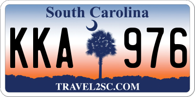 SC license plate KKA976