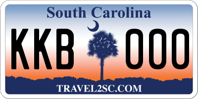SC license plate KKB000