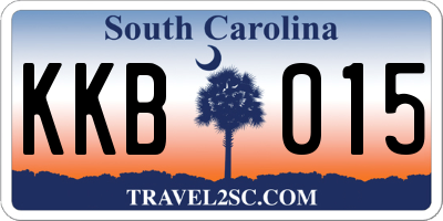 SC license plate KKB015