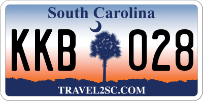 SC license plate KKB028