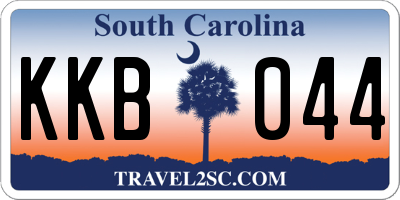 SC license plate KKB044