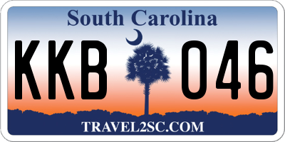SC license plate KKB046