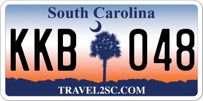 SC license plate KKB048