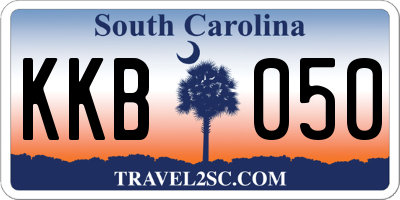 SC license plate KKB050
