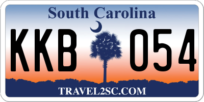 SC license plate KKB054