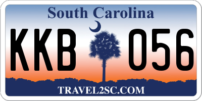 SC license plate KKB056