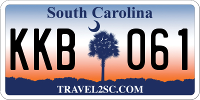 SC license plate KKB061