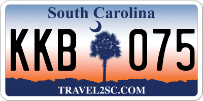 SC license plate KKB075