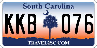 SC license plate KKB076