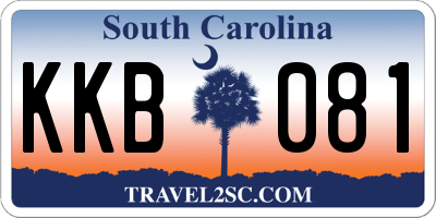 SC license plate KKB081