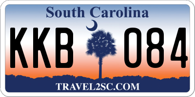 SC license plate KKB084