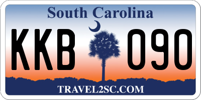 SC license plate KKB090