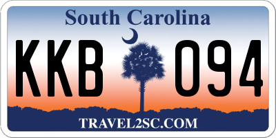 SC license plate KKB094