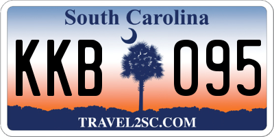 SC license plate KKB095