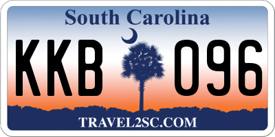 SC license plate KKB096