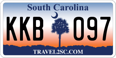 SC license plate KKB097