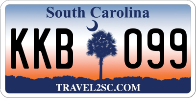 SC license plate KKB099
