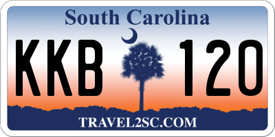SC license plate KKB120
