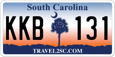 SC license plate KKB131