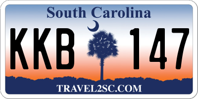 SC license plate KKB147