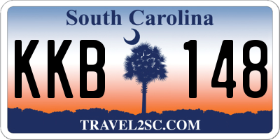 SC license plate KKB148