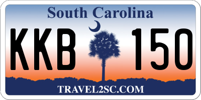 SC license plate KKB150
