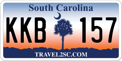 SC license plate KKB157