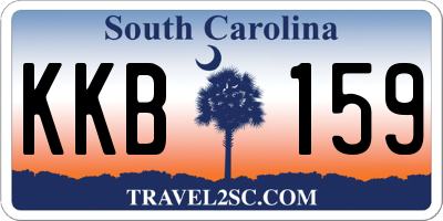 SC license plate KKB159