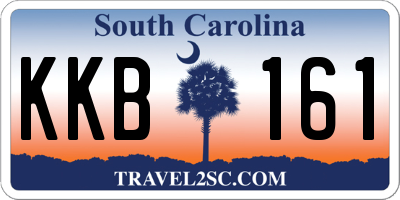 SC license plate KKB161