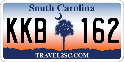 SC license plate KKB162