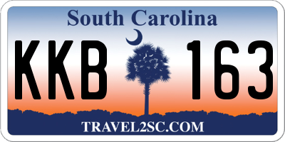 SC license plate KKB163