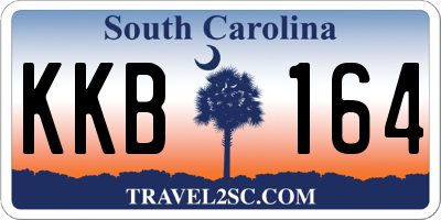 SC license plate KKB164