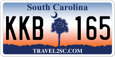 SC license plate KKB165