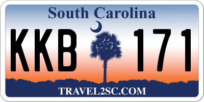 SC license plate KKB171