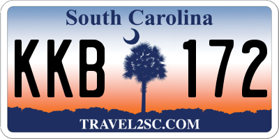 SC license plate KKB172