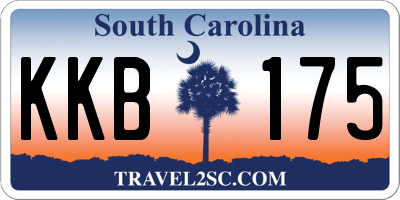 SC license plate KKB175