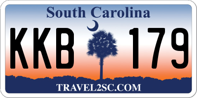 SC license plate KKB179
