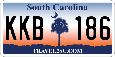 SC license plate KKB186