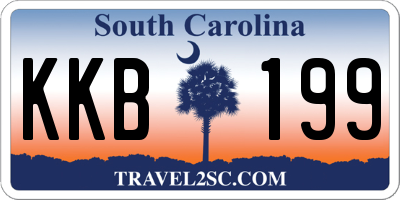 SC license plate KKB199