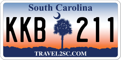 SC license plate KKB211
