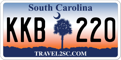 SC license plate KKB220