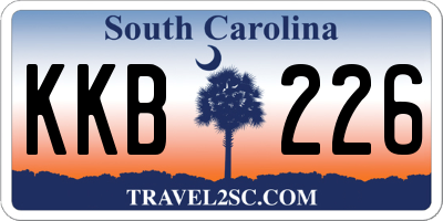 SC license plate KKB226