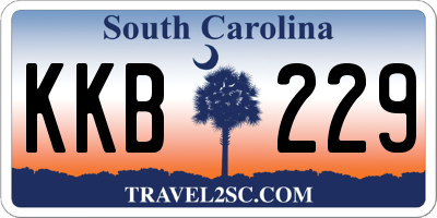 SC license plate KKB229