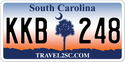 SC license plate KKB248