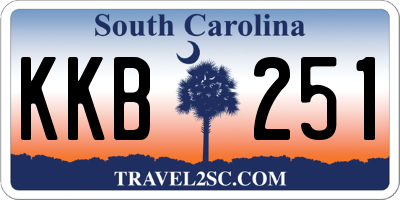 SC license plate KKB251