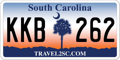 SC license plate KKB262